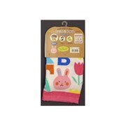 WJ441902 [おりこうタオル ポケットタウン ニッコニコ PINK ウォッシュタオル]