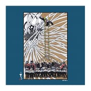 ザヴィーナミニマックス 日本風景切画-1 梯子乗り 18722