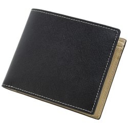 財布 レザー二つ折り財布 BS-9065 BK