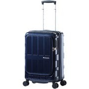 スーツケース MAXBOX フロントオープンシリーズ 旅行日数目安：1～2泊 34L/拡張時41L TSAロック搭載 機内持ち込み可 ALI-5511 ネイビー