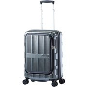 スーツケース MAXBOX フロントオープンシリーズ 旅行日数目安：1～2泊 34L/拡張時41L TSAロック搭載 機内持ち込み可 ALI-5511 ガンメタブラッシュ
