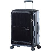 スーツケース MAXBOX フロントオープンシリーズ 旅行日数目安:4~7泊 62L/拡張時70L TSAロック搭載 ALI-5611 ブラック