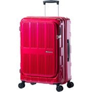 スーツケース MAXBOX フロントオープンシリーズ 旅行日数目安:4~7泊 62L/拡張時70L TSAロック搭載 ALI-5611 パープリッシュピンク