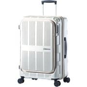 スーツケース MAXBOX フロントオープンシリーズ 旅行日数目安:4~7泊 62L/拡張時70L TSAロック搭載 ALI-5611 パールホワイト