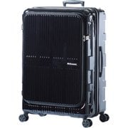 スーツケース MAXBOX フロントオープンシリーズ 旅行日数目安:1週間以上 90L/拡張時102L TSAロック搭載 ALI-5711 ブラック
