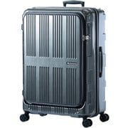 スーツケース MAXBOX フロントオープンシリーズ 旅行日数目安：1週間以上 90L/拡張時102L TSAロック搭載 ALI-5711 ガンメタブラッシュ