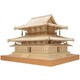 建築 1/75法隆寺 金堂 改良版 [1/75 木製建築模型]