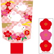 ダイカットポチ袋 羽子板 232238