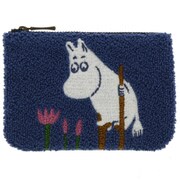 限定 さがら刺繍フラットポーチムーミン2019AutumuWinterブルー S2283182