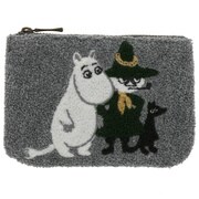 限定 さがら刺繍フラットポーチムーミン2019AutumuWinterグレー S2283263
