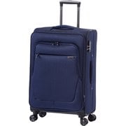 スーツケース 拡張機能付きソフトキャリーケース 旅行日数目安：2～3泊 59L/拡張時69L TSAロック搭載 ALK-7020-24 ネイビー