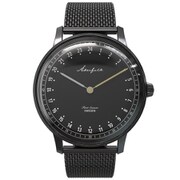 Akerfalk（オーカーフォーク） 腕時計 フレーム：ブラック 文字盤：ブラック ベルト材質：メタルメッシュ（金属） カラー：ブラック スペシャルモデル ベルト付き NATO：グリーン AK-085