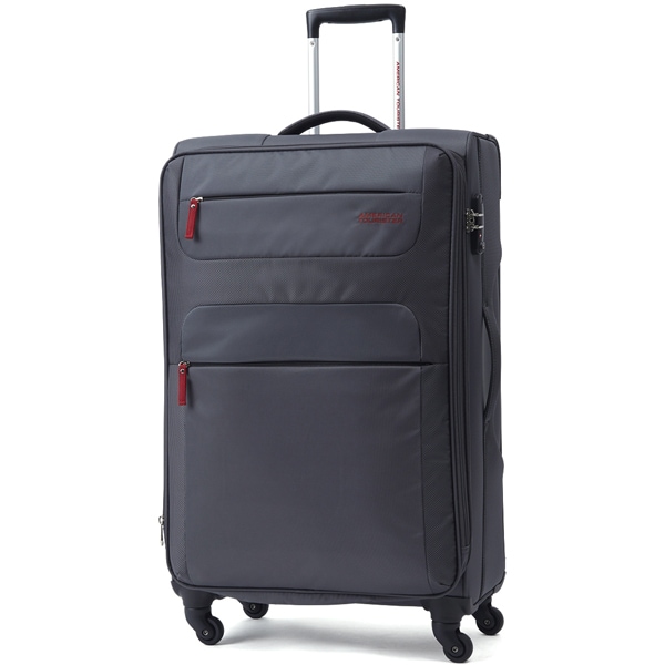 値引きする スーツケース Grey Red 77cm 26r Samsonite Ski サムソナイト Tourister American アメリカンツーリスター Spinner Tsaロック搭載 90l 拡張時96l 旅行日数目安 1週間以上 Exp 77 トラベルバッグ Www Suckerscandyco Com