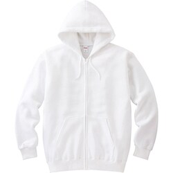 00217 ジップライトパーカー ホワイト 2XL
