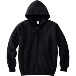 00217 ジップライトパーカー ブラック 2XL