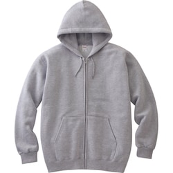 00217 ジップライトパーカー グレー 2XL