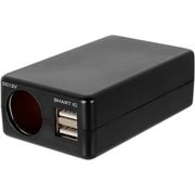 OWL-ACU2D1-BK [USB Type-Aポート×2 カーアクセサリー変換AC/DCアダプター ブラック]