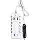 OWL-DCU2A2-WH [車内でコンセントが使える＋SmartIC搭載 AC：85W USB：2.4A 急速充電 カーコンセント インバーター ホワイト]