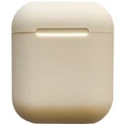 AirPods(第2世代)/ AirPods(第1世代) 衝撃吸収 極薄軽量 シリコンケース デザートサンド TR-AP19-SC-DS