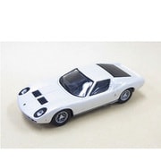 ブンカ64ミニカー 011 ランボルギーニミウラP400 ホワイト/シルバー [ダイキャストミニカー]