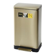 JH-8858TC [JAVA Lase ペダルビン ステンレス ゴミ箱 30L BRO]