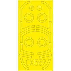 EDUCX559 川崎 T-4 塗装マスクシール ホビーボス用 [塗装用マスクシール]