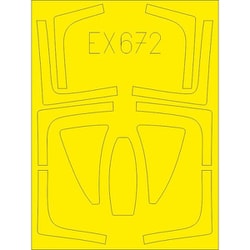 EDUCX672 F-14D 塗装マスクシール AMK用 [塗装用マスクシール]