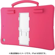 iPad 10.2インチ 2019年モデル/子供用シリコンケース/抗菌/スタンド付/取手付/耐衝撃/ピンク TB-A19RSCSHPN