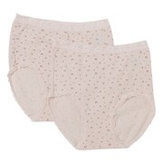 ベア天花+ドットプリントショーツ2P LL ピンク 921-33535-41