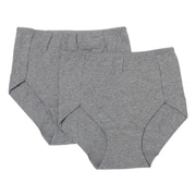 ベア天カラーショーツ2P L 杢グレー 921-33534-32