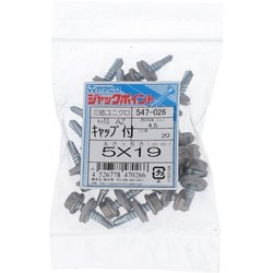 三価ジャック ステンキャップ付き6角AZ5X19 入数20入 547-026