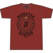 モンスターハンター15TH 限定Tシャツ バーガンディ XL [キャラクターグッズ]