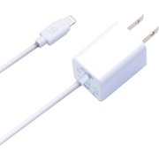 LightningコネクタAC充電器 1A 1.2m ホワイト PG-LAC10A32WH