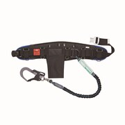 B9AKMJDWK [補KR安全帯 アルミスライド1200mm 剣アルミ 自在環付き D環 じゃばら 黒-緋ライン]
