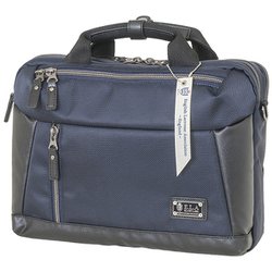 ビジネスバッグ 34cm/2ルーム A4ファイル対応 撥水 ELA-5385 ネイビー