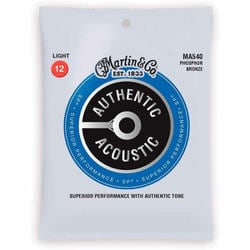 Martin（マーチン） アコースティックギター弦 Authentic Acoustic SP 92/8 Phosphor Bronze MA-540 Light（12-54） MA-540/ライト