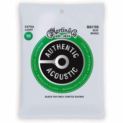 Martin（マーチン） アコースティックギター弦 Authentic Acoustic Marquis Silked 80/20 Bronze MA-170S Extra Light（10-47） MA-170S/エクストラライト