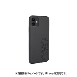 Audi公式ライセンスケース iPhone 11 バックカバー AU-TPUPCIP11R-TT/D1-BK