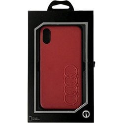 Audi公式ライセンスケース iPhone XR バックカバー AU-TPUPCIPXR-TT/D1-RD