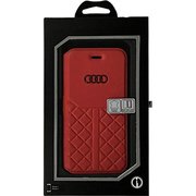 Audi公式ライセンスケース iPhone SE(第2世代)/8/7 4.7インチ用 手帳型 AU-TPUFCIP8-Q8/D1-RD