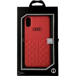 Audi公式ライセンスケース iPhone XR バックカバー AU-TPUPCIPXR-Q8/D1-RD