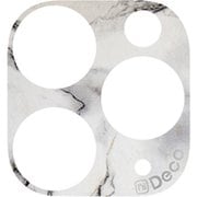 XEI13-ID-A08 [iPhone 11 Pro/11 Pro Max カメラ用 i's Deco（アイズ デコ） PATTERN 大理石 ホワイト]