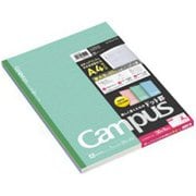 キャンパスノート ドット入り罫線 カラー表紙 A4(297×210mm) A罫(普通横罫)/罫幅7mm 無線とじ 35行 30枚 3色パック ノ-203CATX3