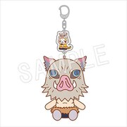 鬼滅の刃×ラスカル ぬいぐるみストラップ 嘴平伊之助 [キャラクターグッズ]