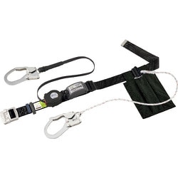 SLN505WBL [タイタン リーロックS2NEOライト ロック装置付巻取器+補助ロープ式胴ベルト ブラック（墜落制止用器具）]