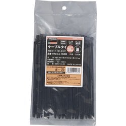 TRCVJ150W [TRUSCO ケーブルタイ 幅3.8mmX150mm 最大結束径38 耐候性 100本入]