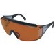 YL335CYAG2 [YAMAMOTO レーザ光用一眼型保護めがね オーバーグラスタイプ レンズ色アンバー]