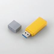 USBメモリー maquilla マキア USB3.2 Gen1 対応 キャップ式 MAU 64GB イエロー 小型 高速 MF-MAU3064GYL