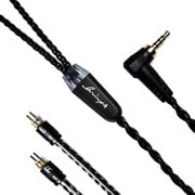 Kilowatt Jet Black IEM 2pin-2.5mmL IEM 2pinコネクター2.5mm4極バランスケーブル LNA-KIL/JB-CM2P-25L