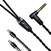 Kilowatt Jet Black IEM 2pin-4.4mmL IEM 2pinコネクター4.4mm5極バランスケーブル LNA-KIL/JB-CM2P-44L